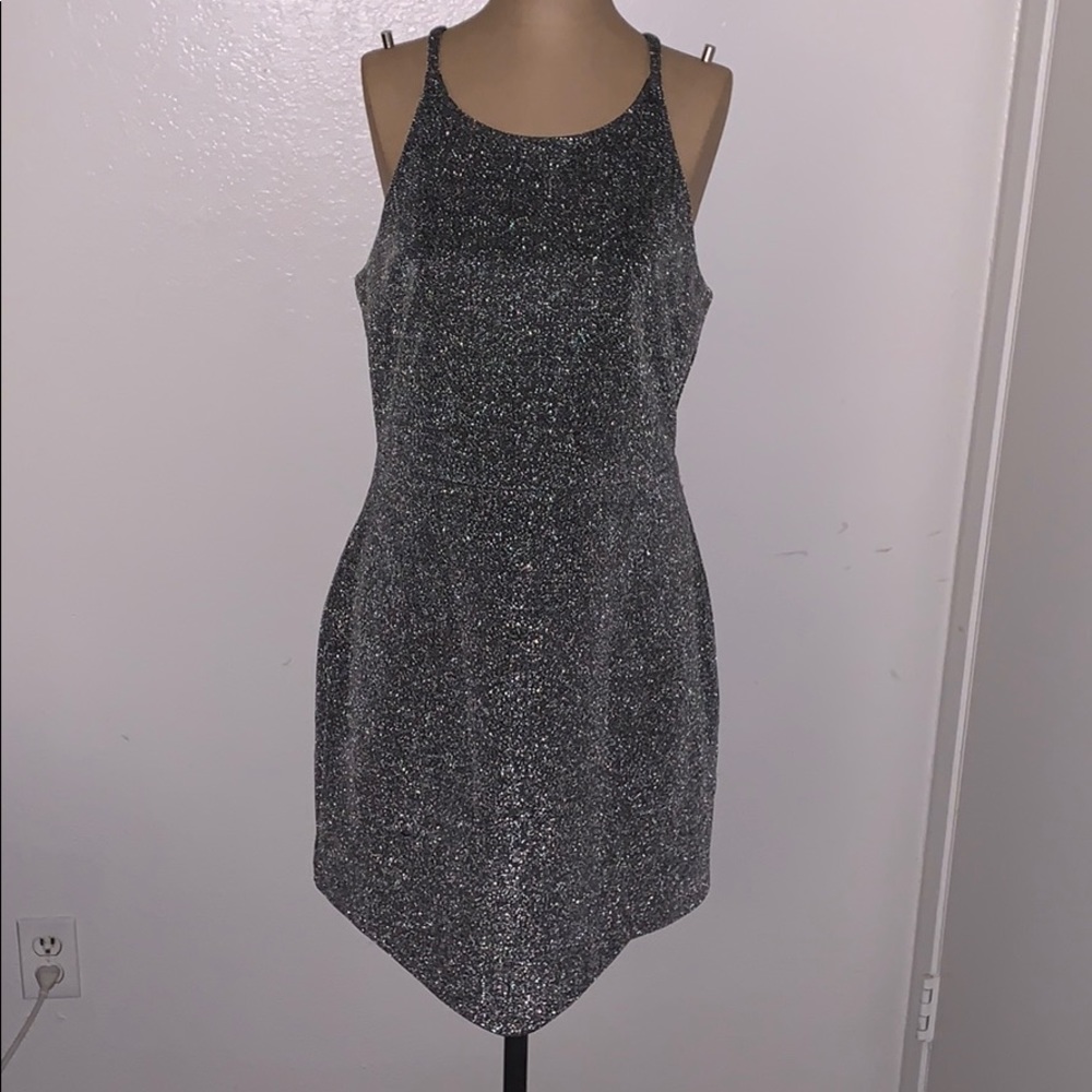 Silver dress worn once